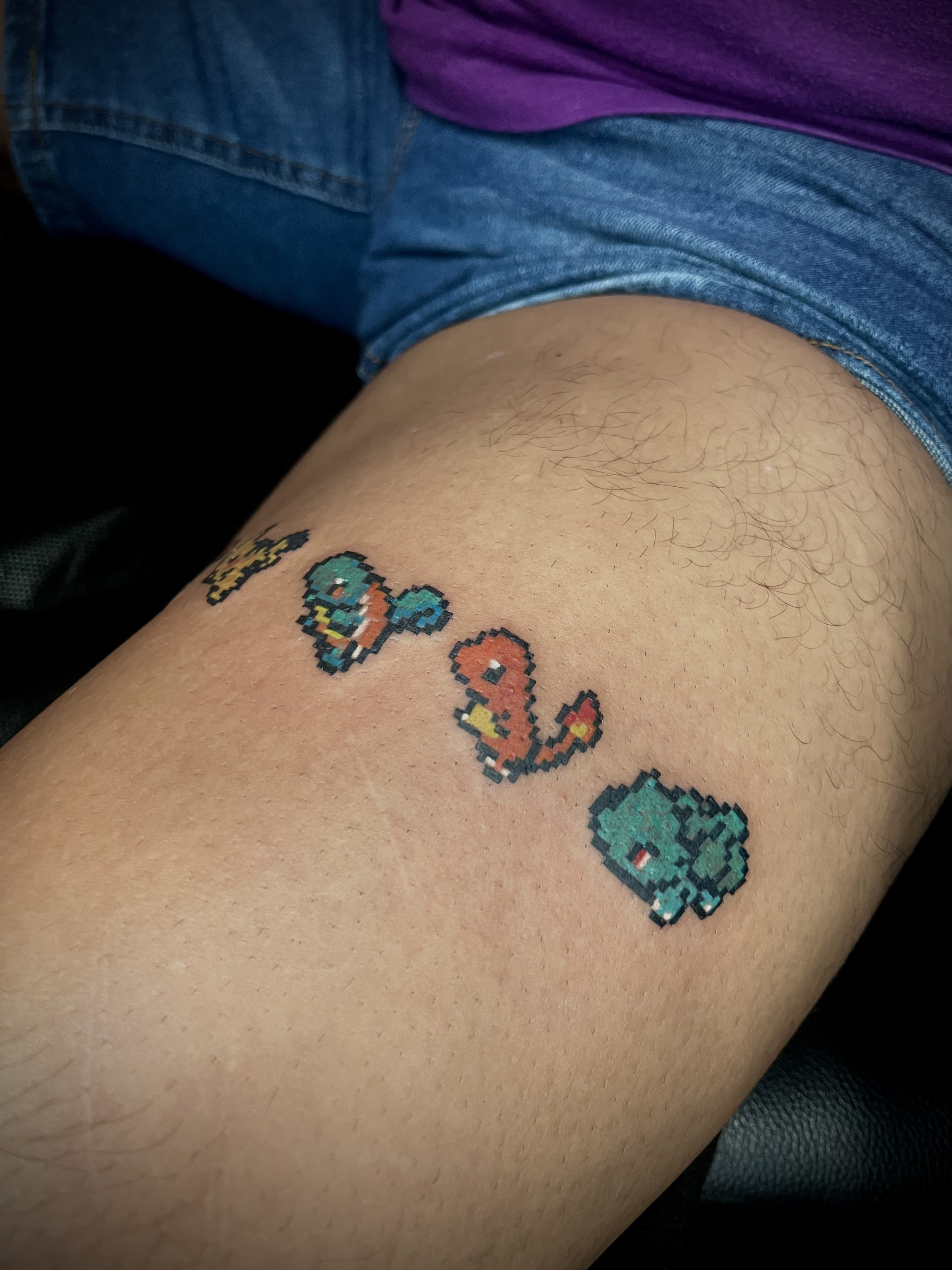 Tatuaje Pokémon pixel art